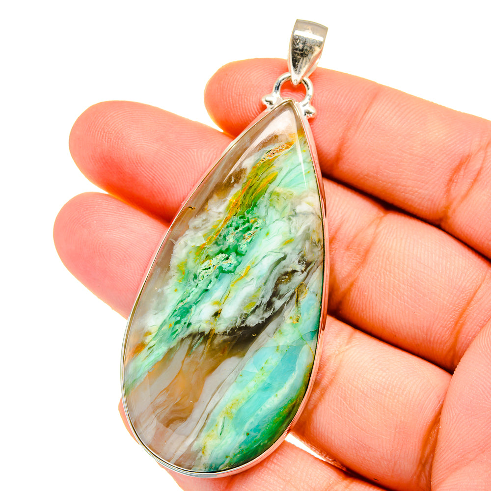 Peruvian Opal Pendants handcrafted by Anasilvercos - PD16524
