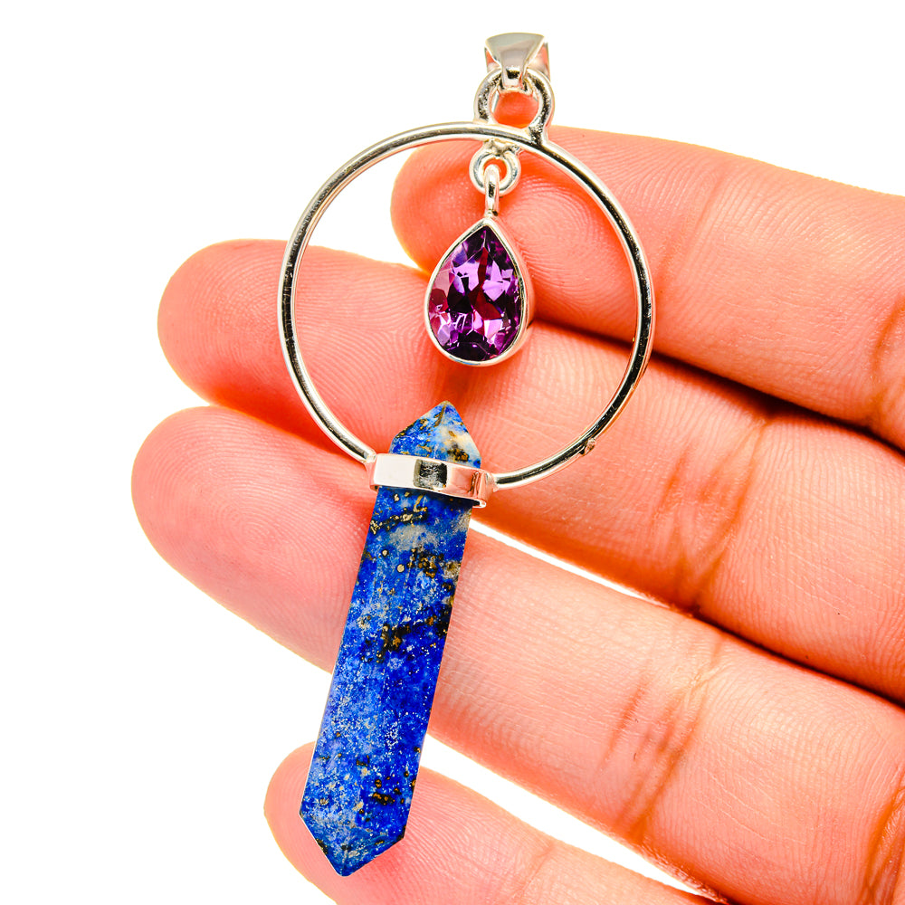 Lapis Lazuli Pendants handcrafted by Anasilvercos - PD16528