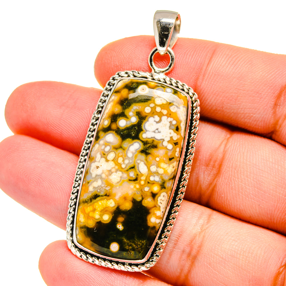 Ocean Jasper Pendants handcrafted by Anasilvercos - PD16532