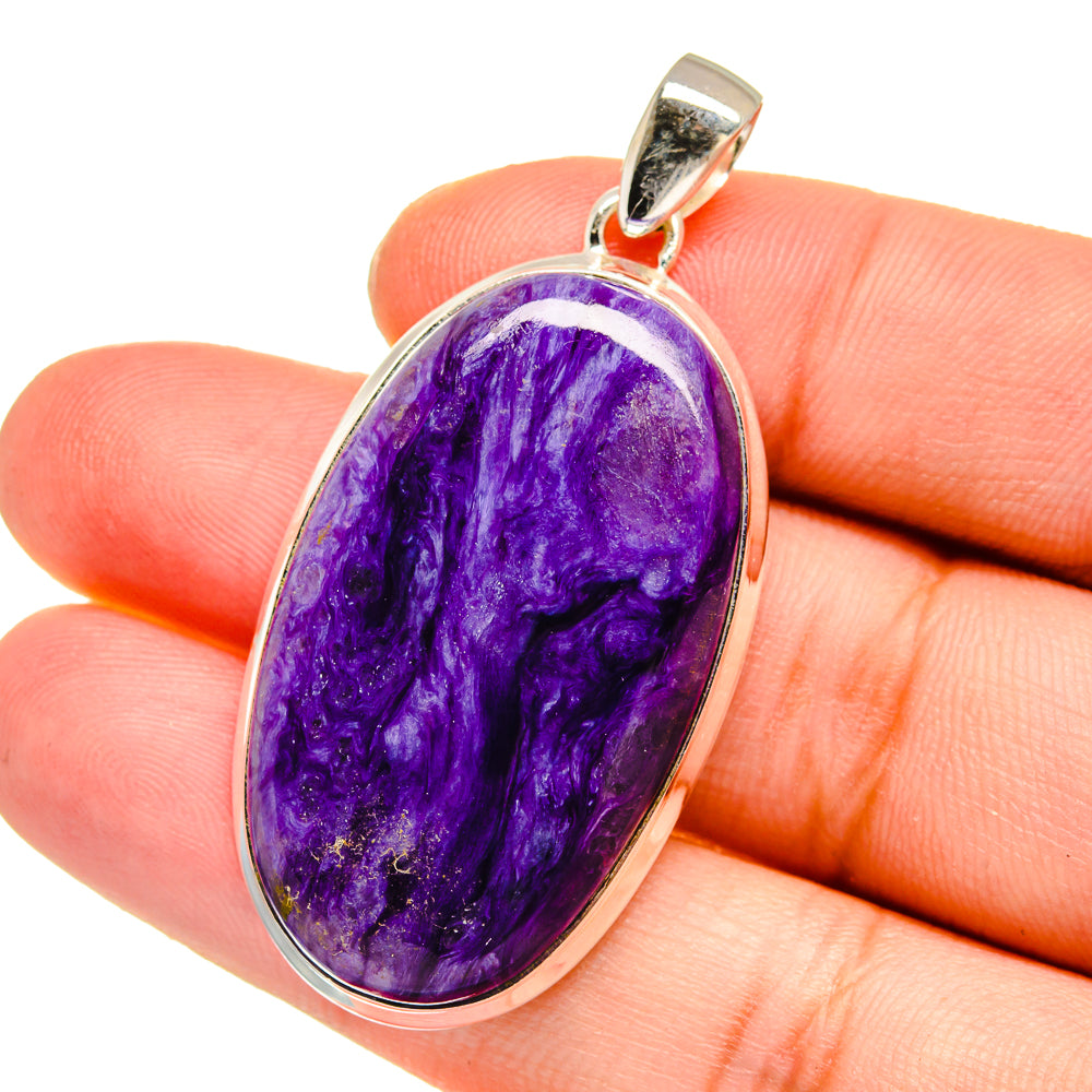 Charoite Pendants handcrafted by Anasilvercos - PD16534