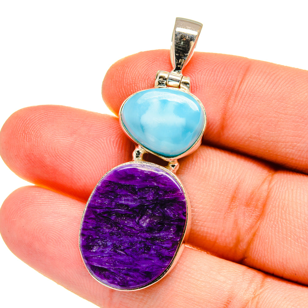 Charoite Pendants handcrafted by Anasilvercos - PD16536