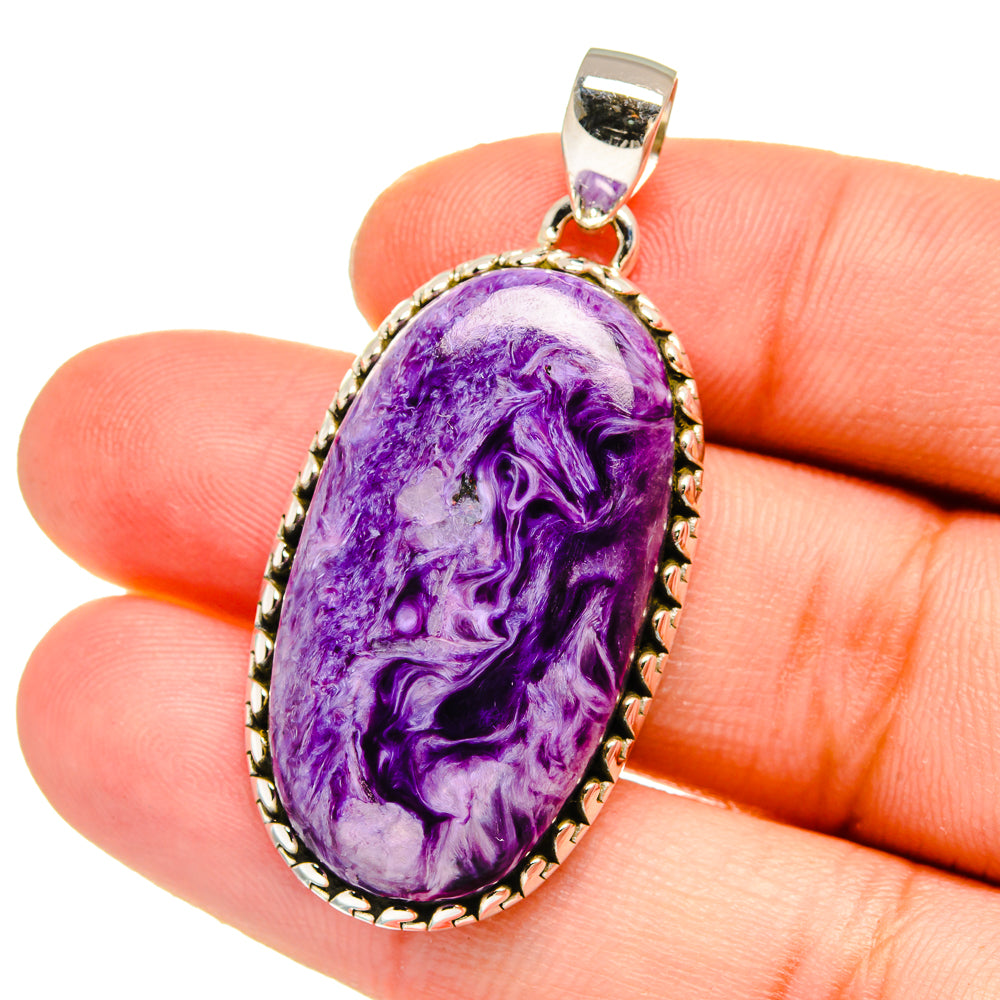 Charoite Pendants handcrafted by Anasilvercos - PD16541