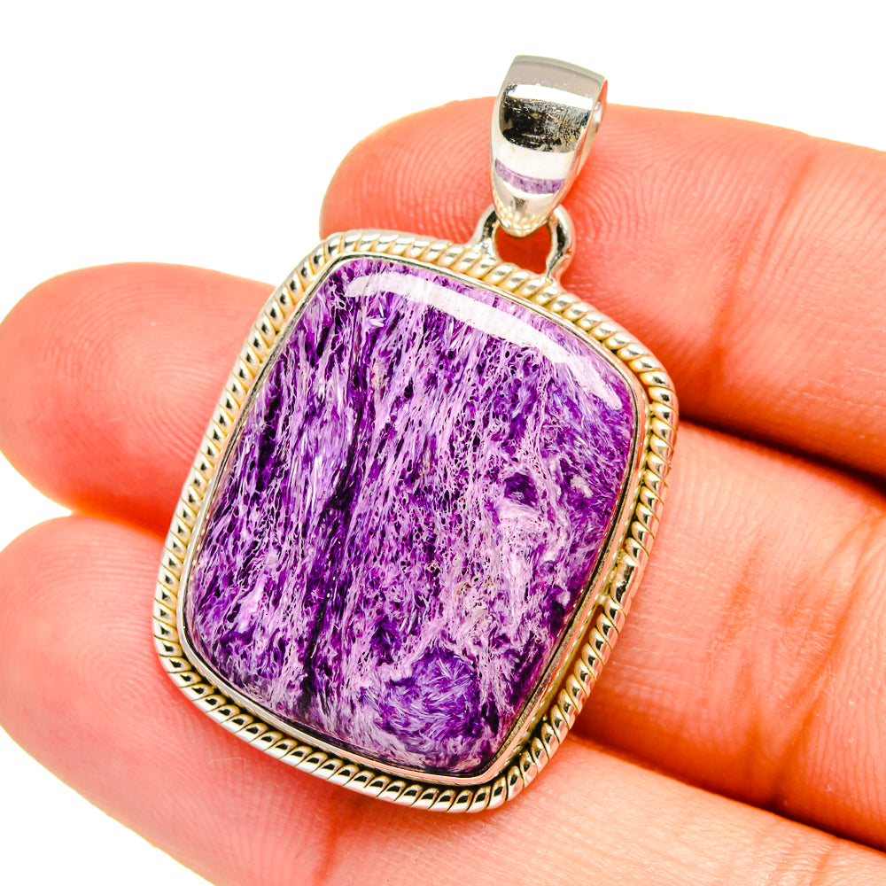 Charoite Pendants handcrafted by Anasilvercos - PD16546