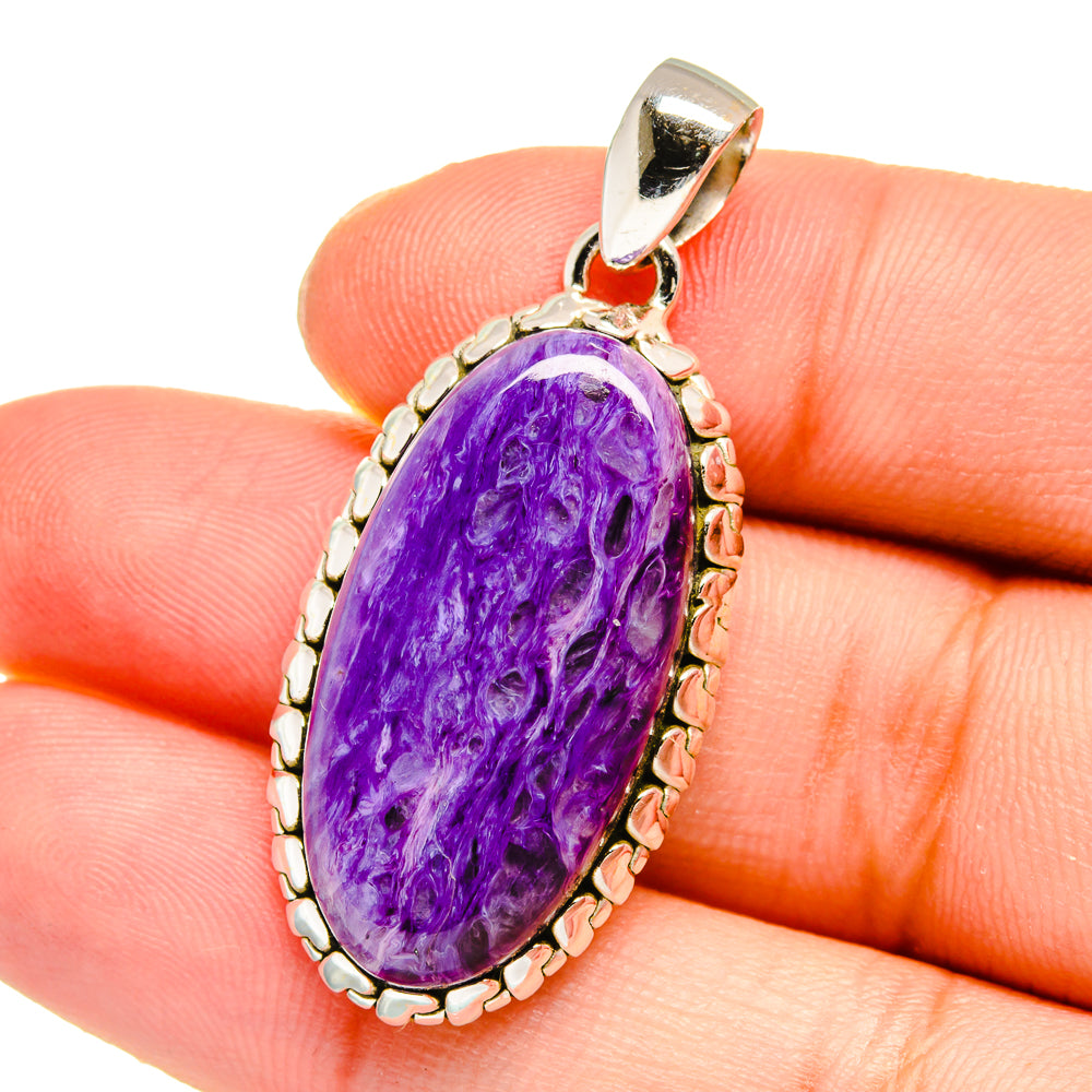 Charoite Pendants handcrafted by Anasilvercos - PD16548