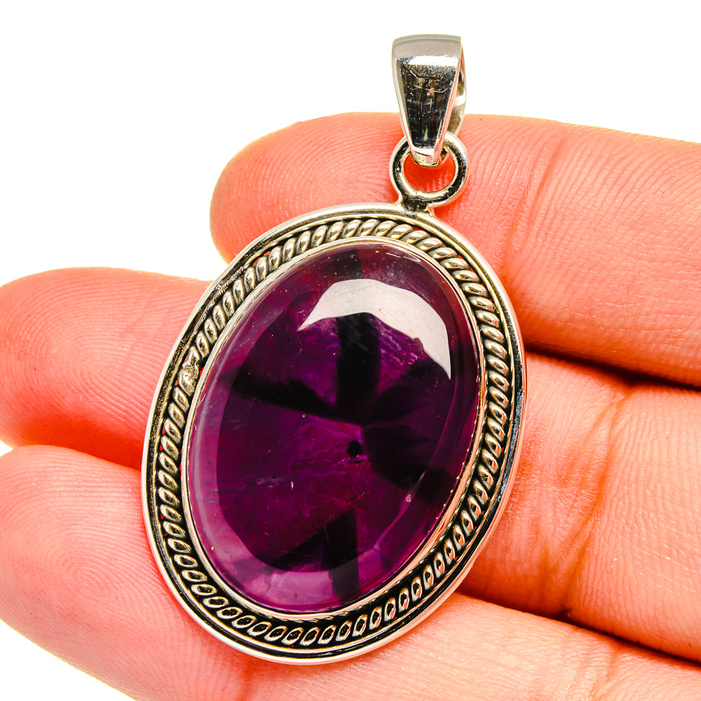 Star Amethyst Pendants handcrafted by Anasilvercos - PD16551