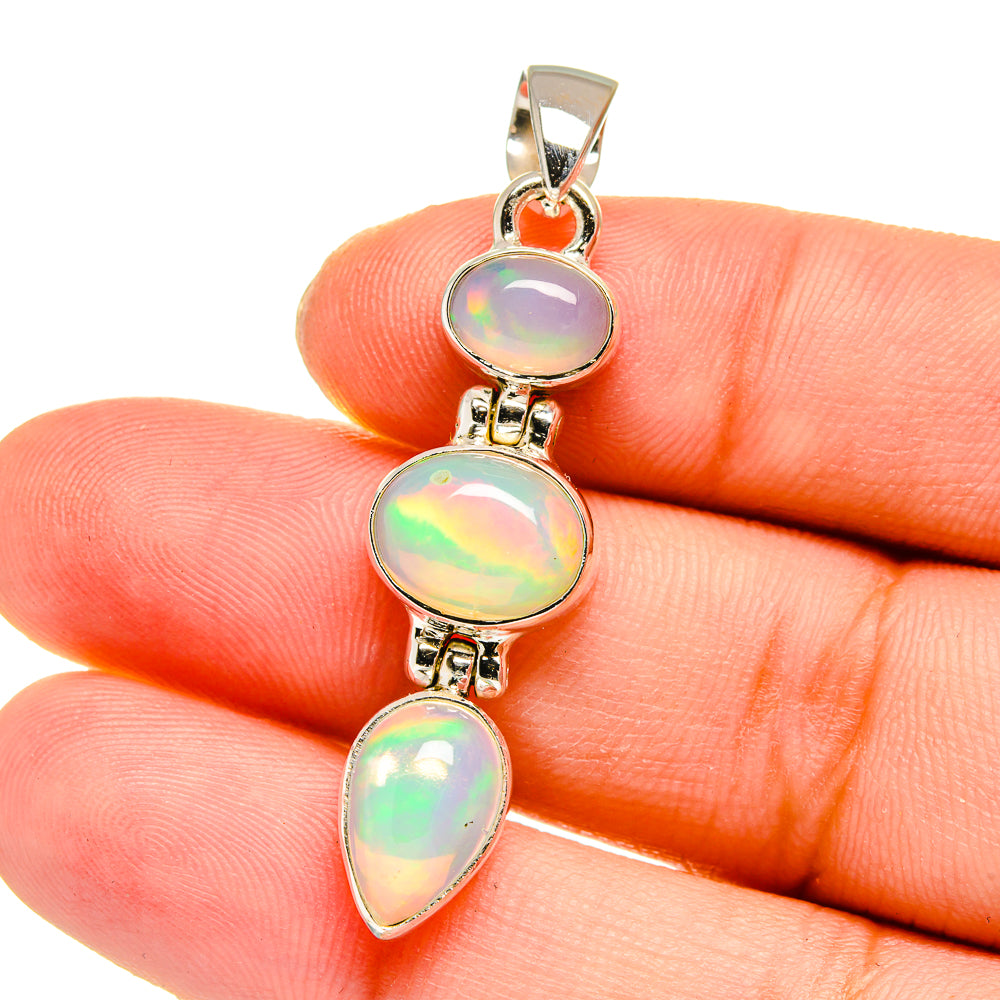 Ethiopian Opal Pendants handcrafted by Anasilvercos - PD16558