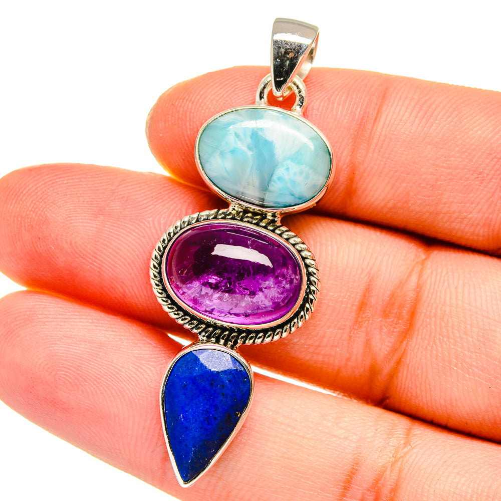 Amethyst Pendants handcrafted by Anasilvercos - PD16559