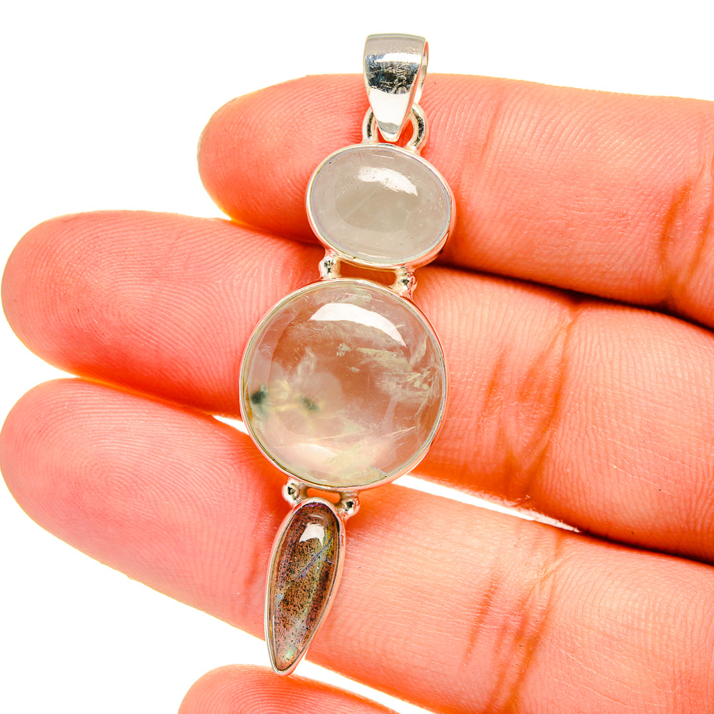 Prehnite Pendants handcrafted by Anasilvercos - PD16561