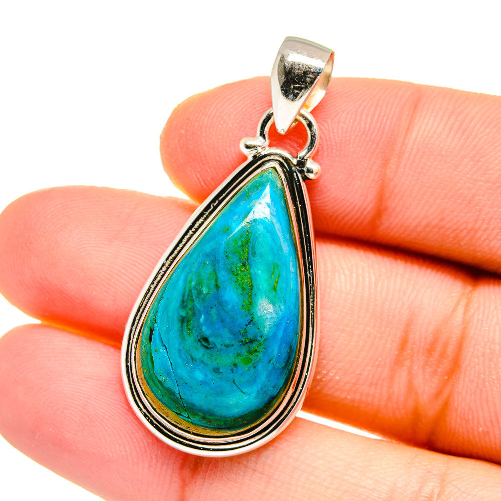 Chrysocolla Pendants handcrafted by Anasilvercos - PD16567