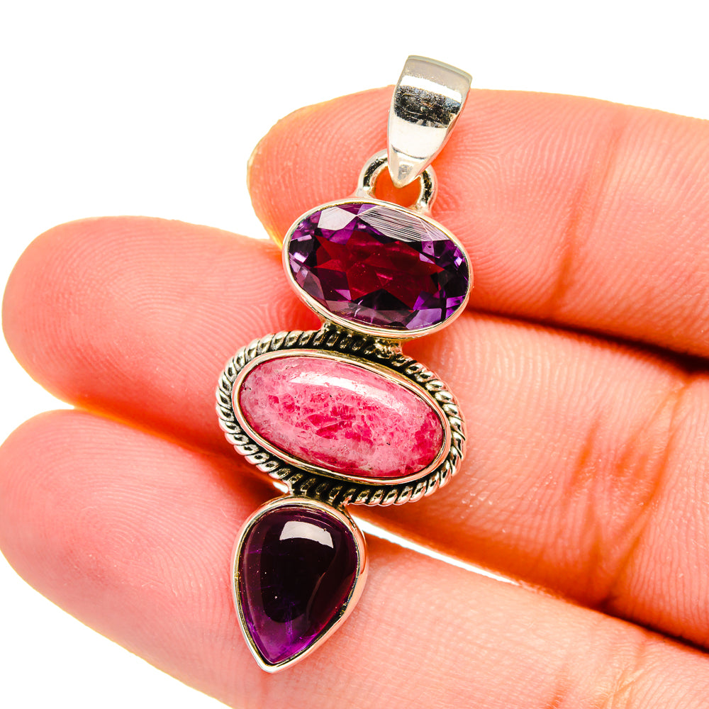 Rhodochrosite Pendants handcrafted by Anasilvercos - PD16573