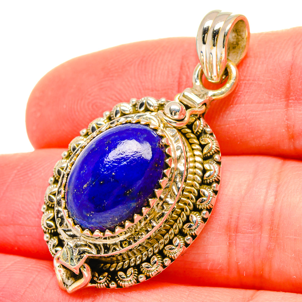 Lapis Lazuli Pendants handcrafted by Anasilvercos - PD16586