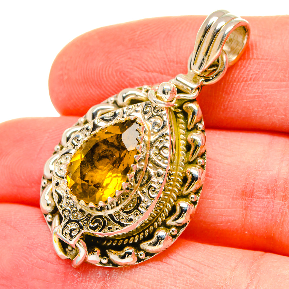 Citrine Pendants handcrafted by Anasilvercos - PD16607
