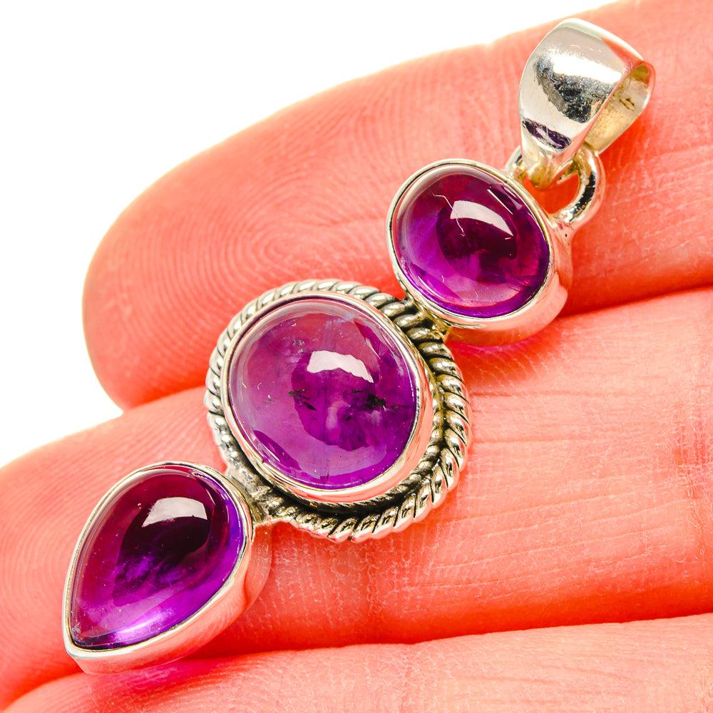 Amethyst Pendants handcrafted by Anasilvercos - PD16623
