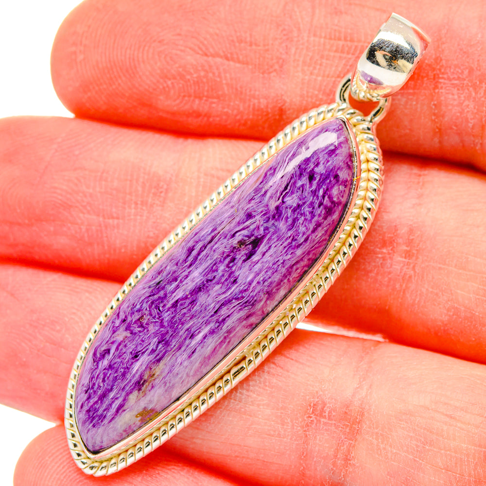 Charoite Pendants handcrafted by Anasilvercos - PD16624