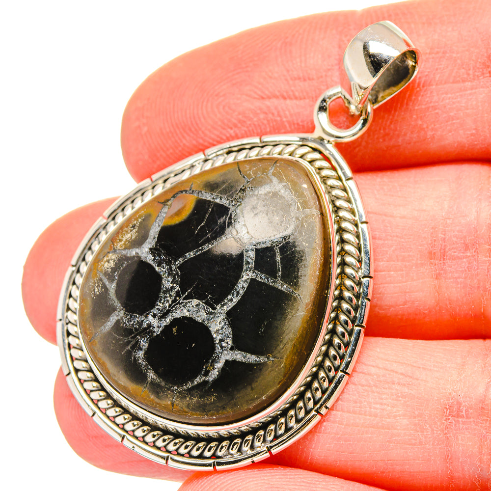 Septarian Geode Pendants handcrafted by Anasilvercos - PD16631