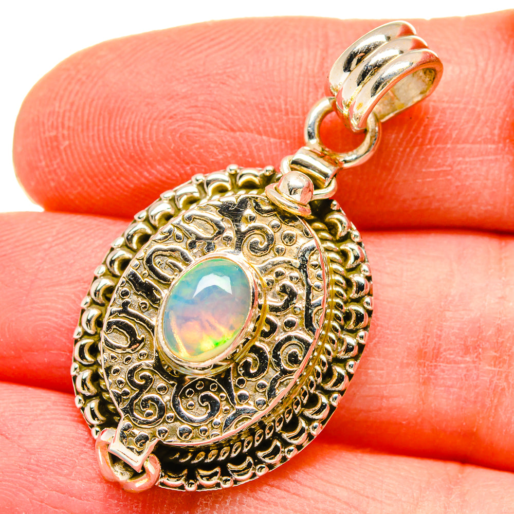 Ethiopian Opal Pendants handcrafted by Anasilvercos - PD16647