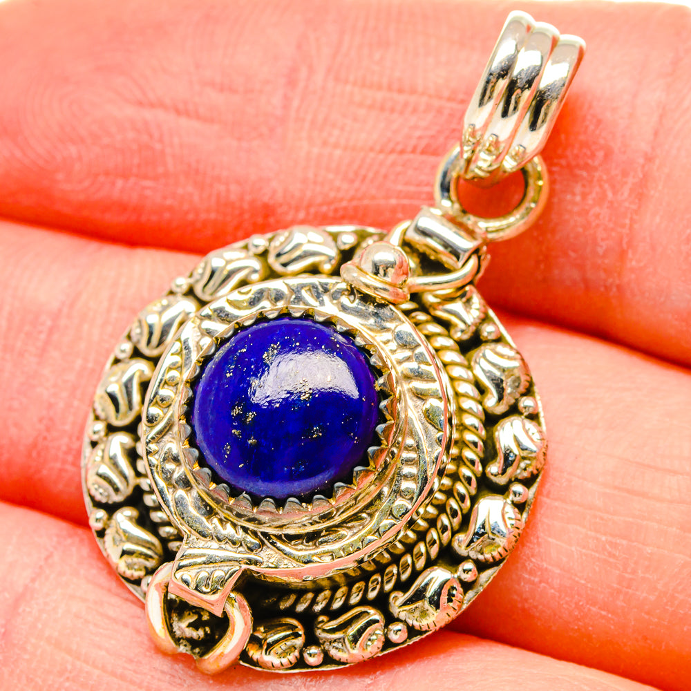 Lapis Lazuli Pendants handcrafted by Anasilvercos - PD16660