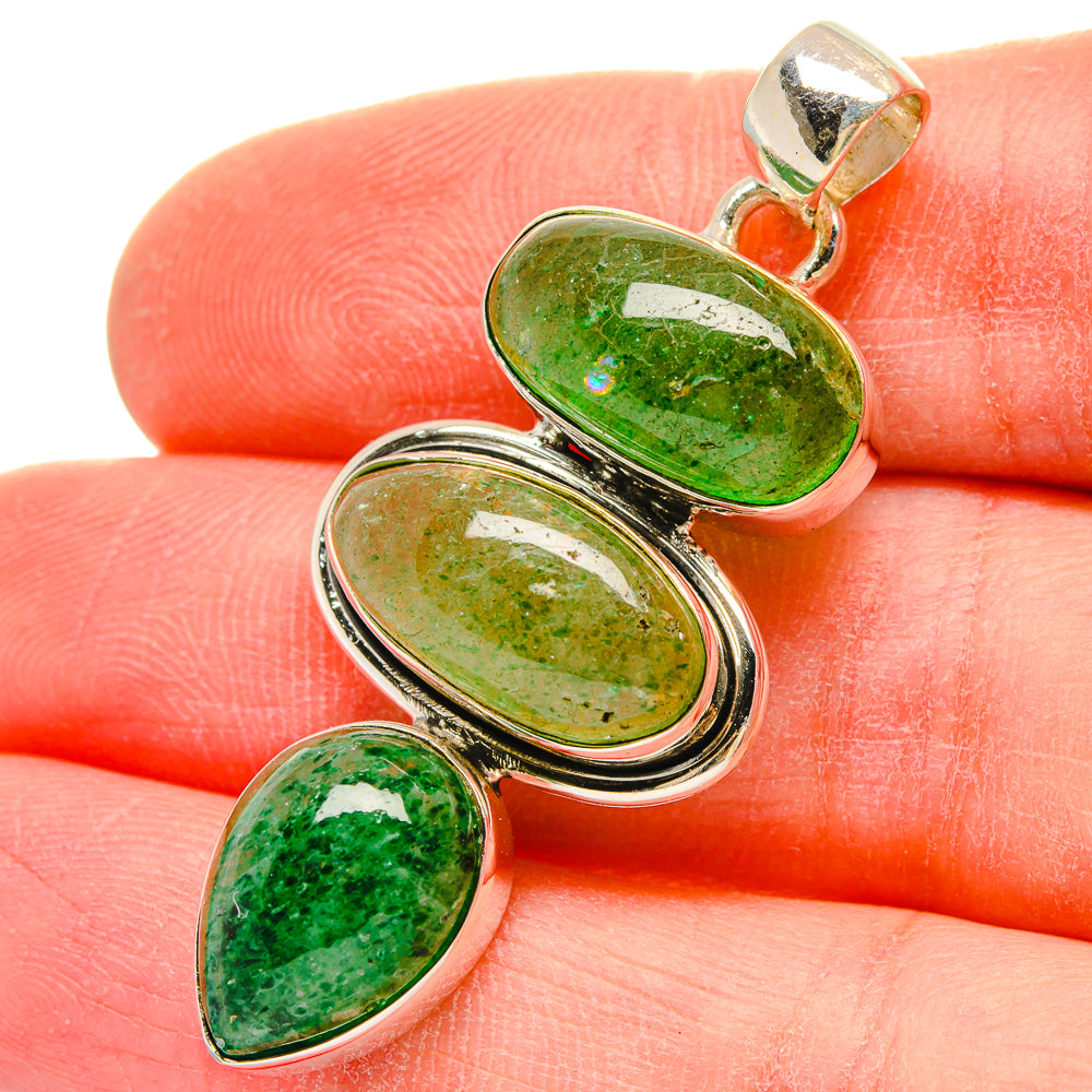 Prehnite Pendants handcrafted by Anasilvercos - PD16671