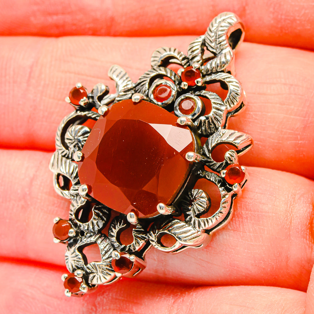 Carnelian Pendants handcrafted by Anasilvercos - PD16674