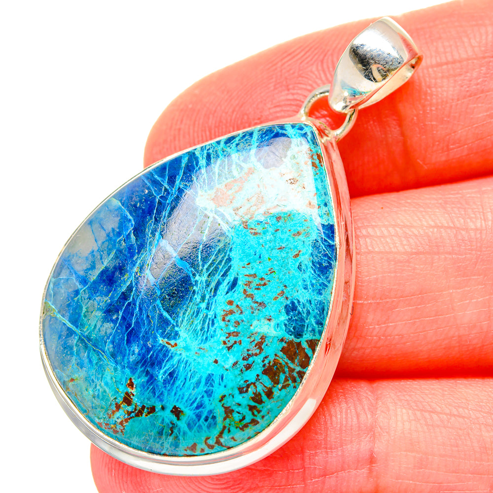 Chrysocolla Pendants handcrafted by Anasilvercos - PD16684