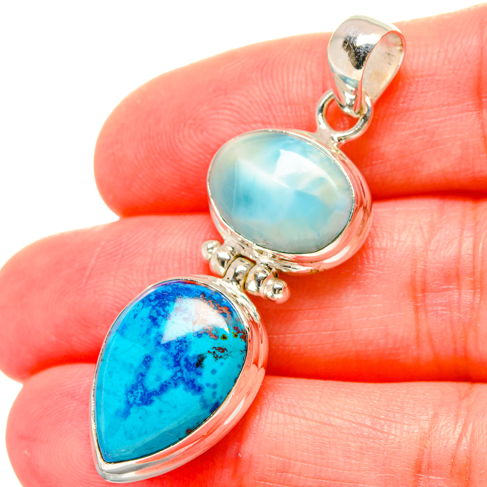 Shattuckite Pendants handcrafted by Anasilvercos - PD16686