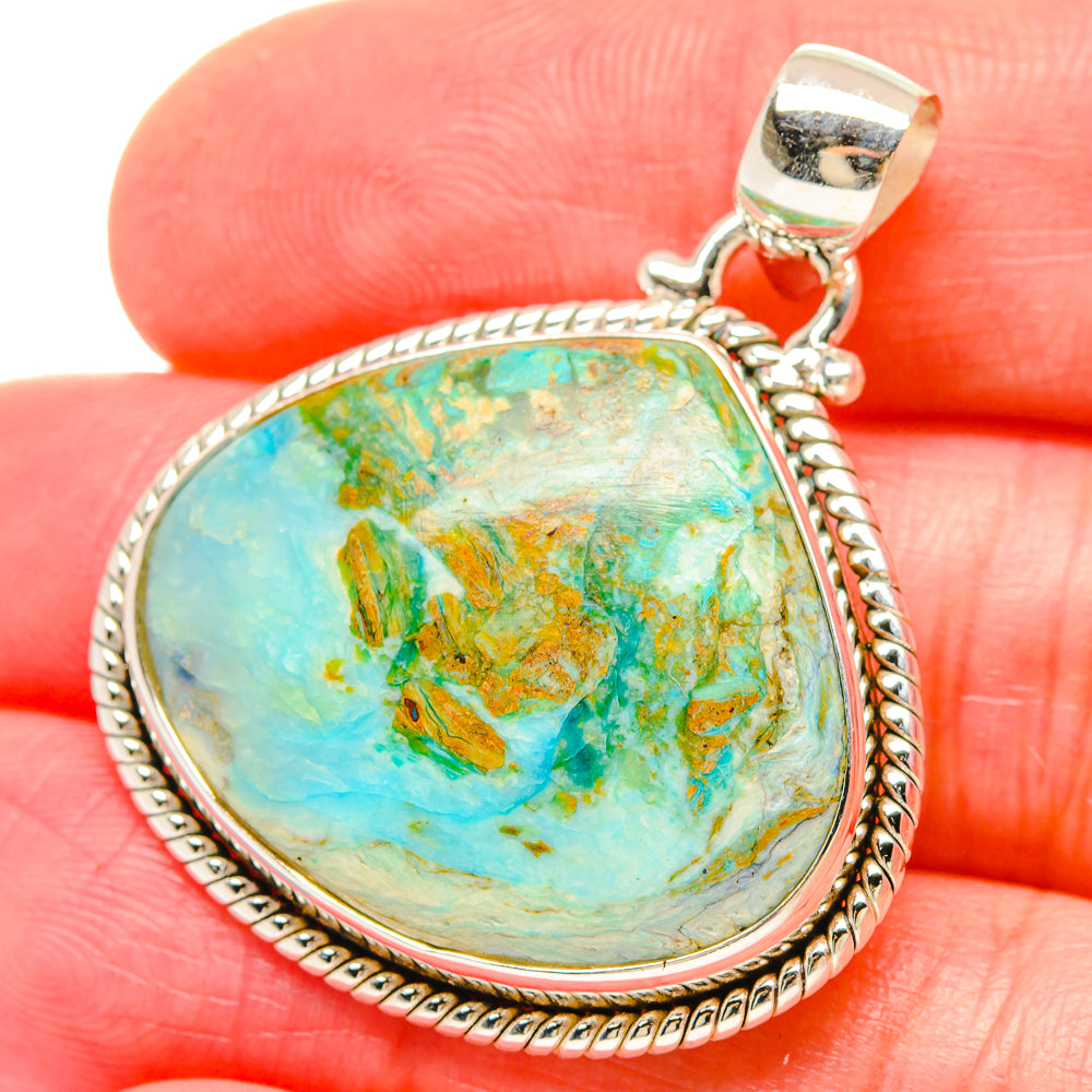 Peruvian Opal Pendants handcrafted by Anasilvercos - PD16687
