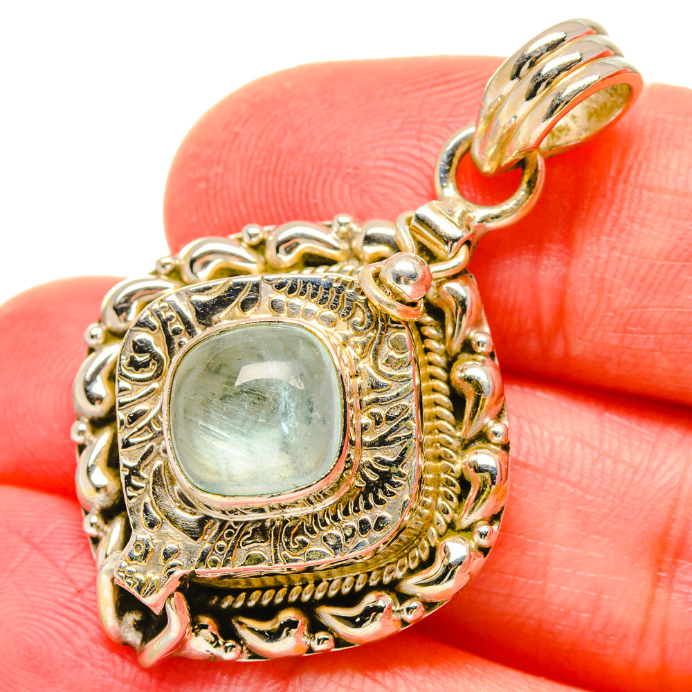 Aquamarine Pendants handcrafted by Anasilvercos - PD16689