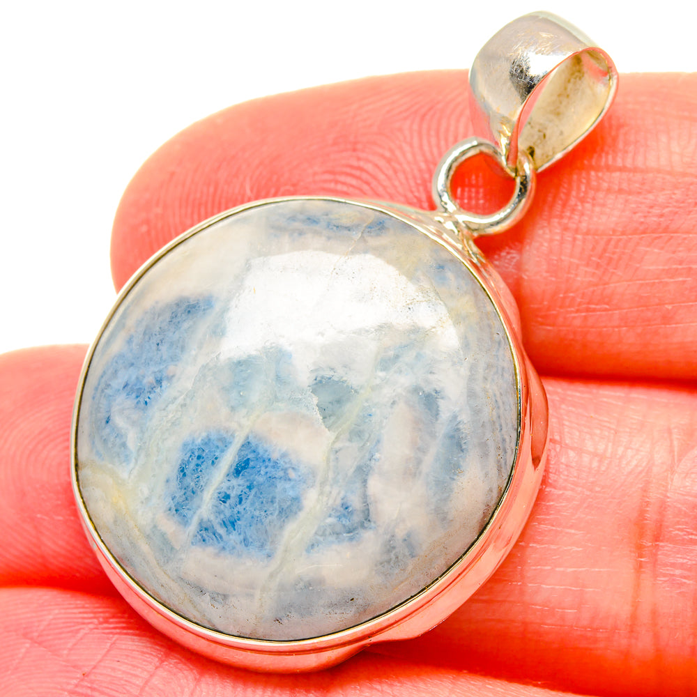 Blue Scheelite Pendants handcrafted by Anasilvercos - PD16690