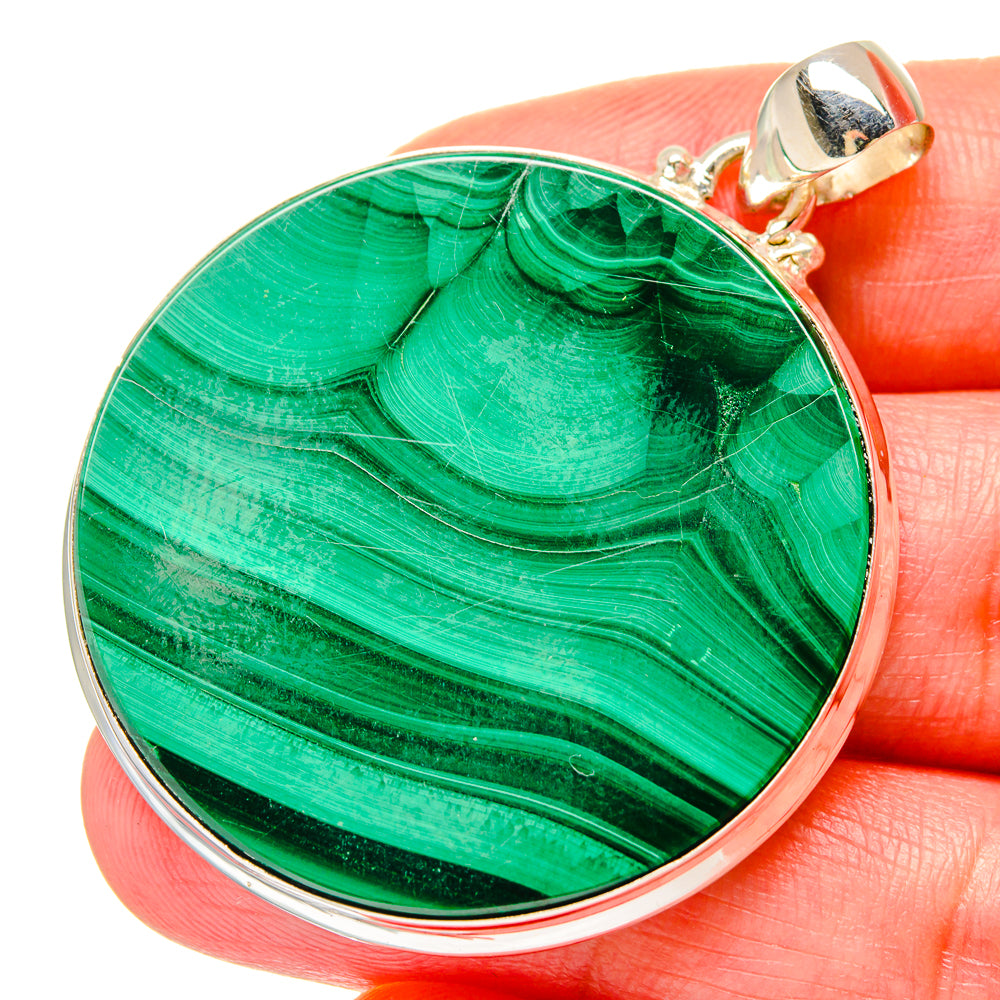 Malachite Pendants handcrafted by Anasilvercos - PD16703