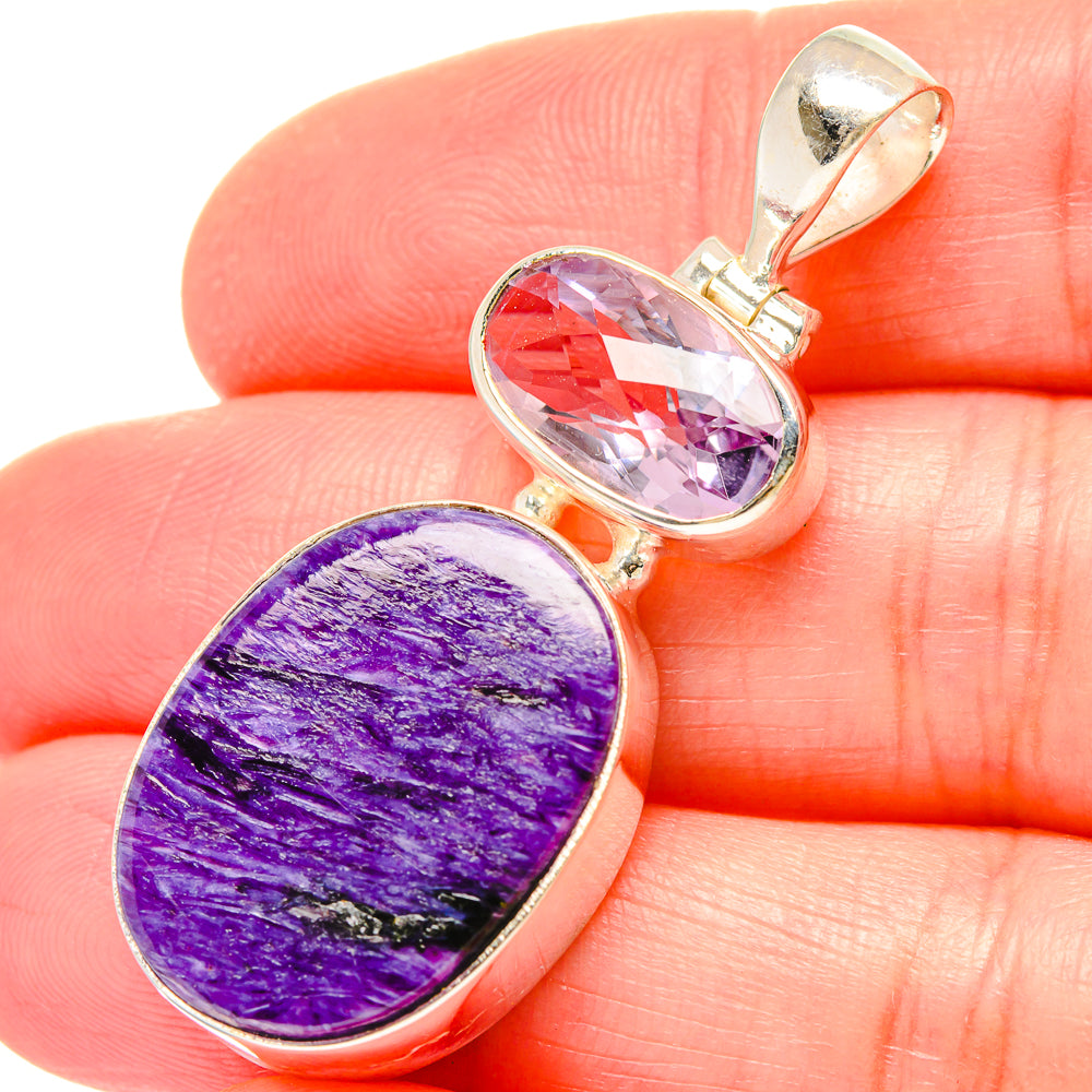Charoite Pendants handcrafted by Anasilvercos - PD16721