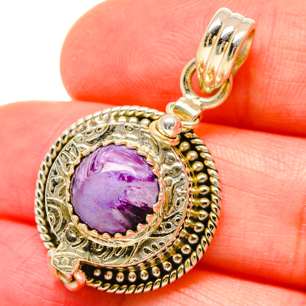 Charoite Pendants handcrafted by Anasilvercos - PD16726