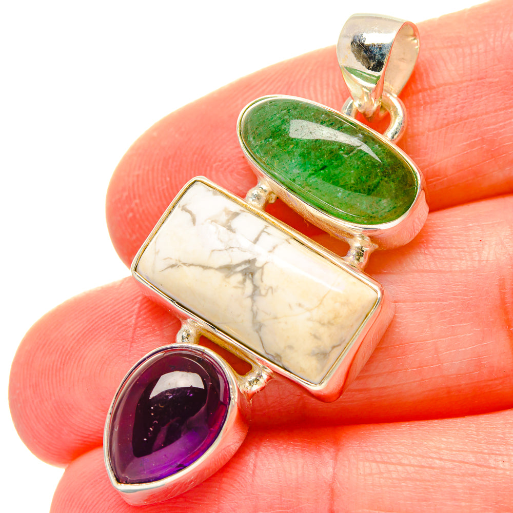 Howlite Pendants handcrafted by Anasilvercos - PD16741