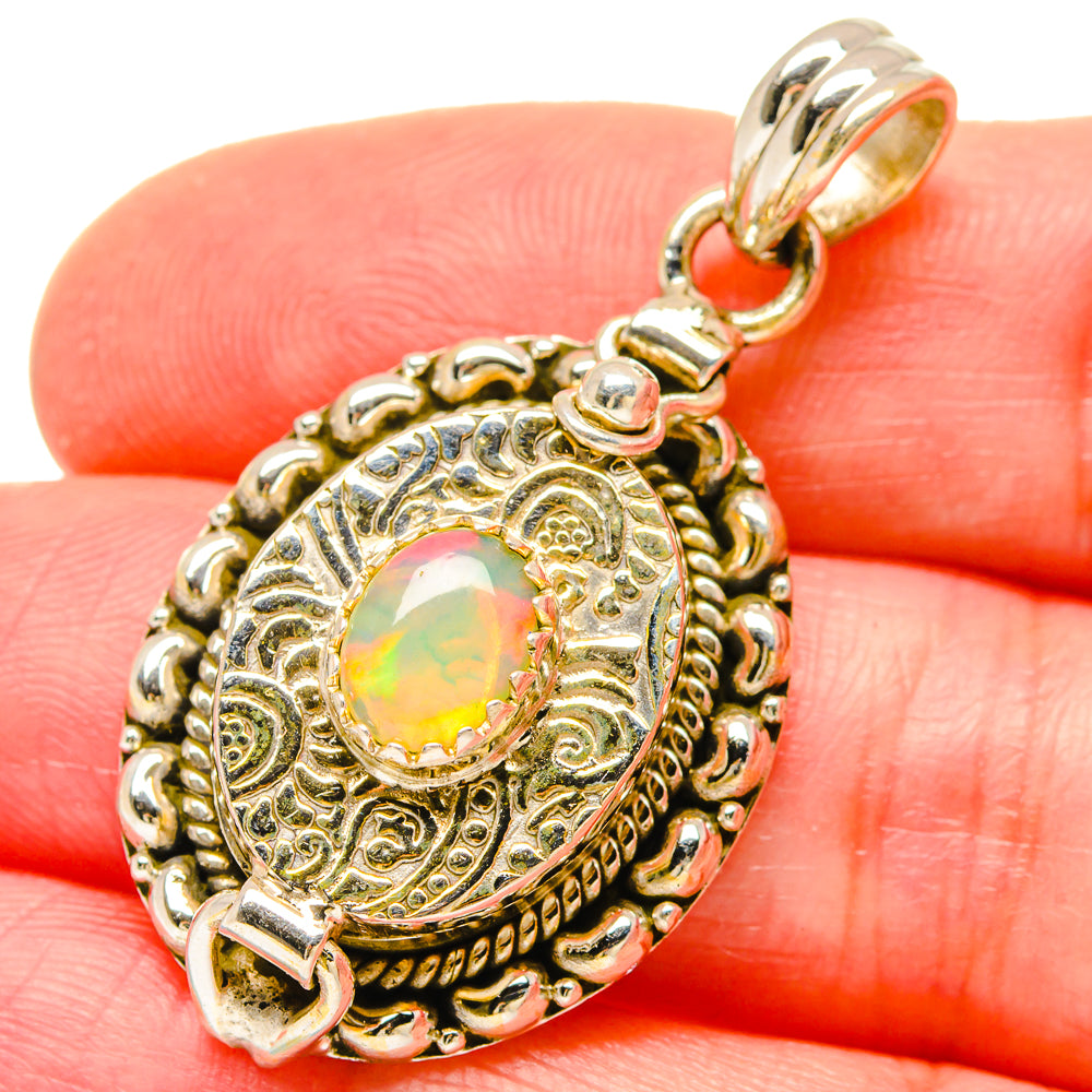 Ethiopian Opal Pendants handcrafted by Anasilvercos - PD16750