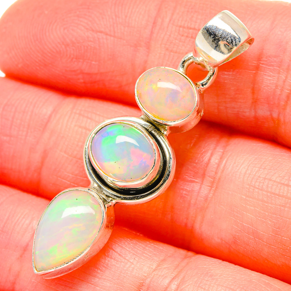 Ethiopian Opal Pendants handcrafted by Anasilvercos - PD16751