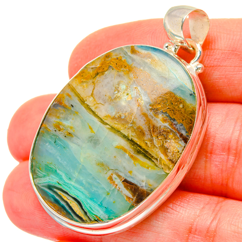 Peruvian Opal Pendants handcrafted by Anasilvercos - PD16758