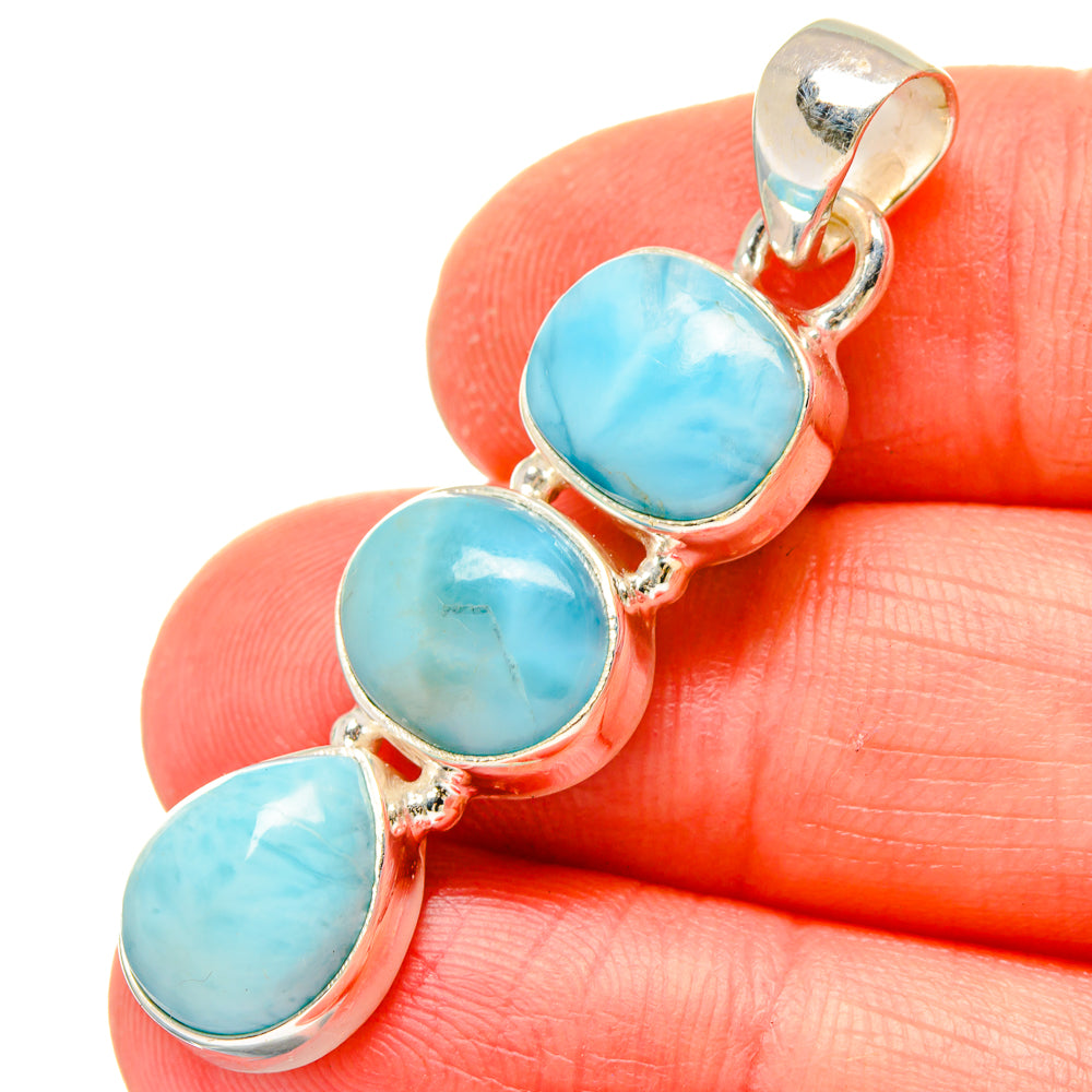 Larimar Pendants handcrafted by Anasilvercos - PD16761