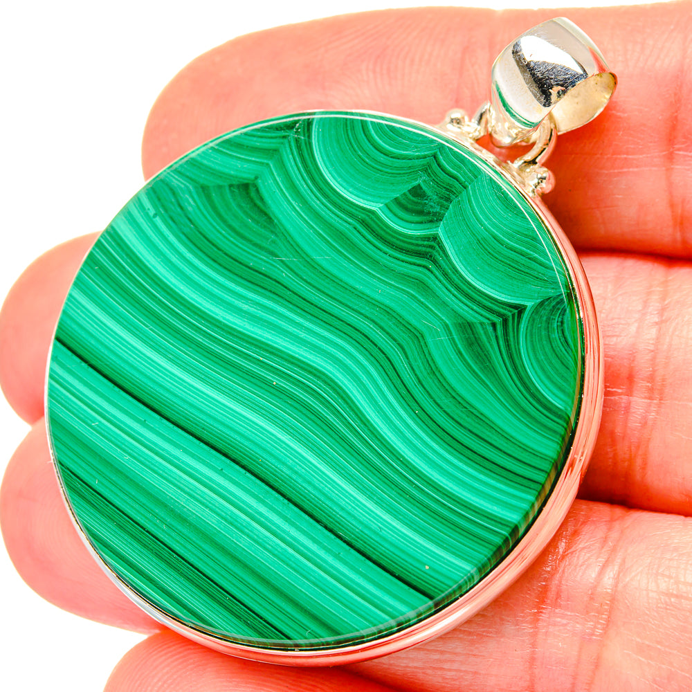Malachite Pendants handcrafted by Anasilvercos - PD16770