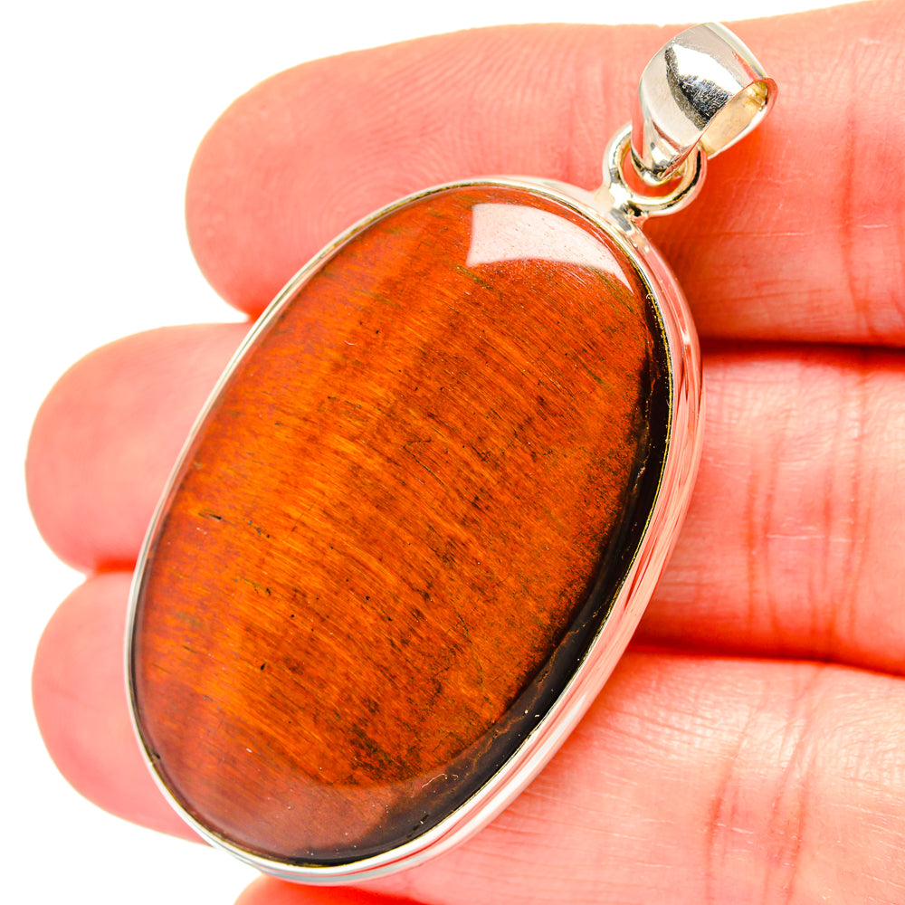 Red Tiger Eye Pendants handcrafted by Anasilvercos - PD16787