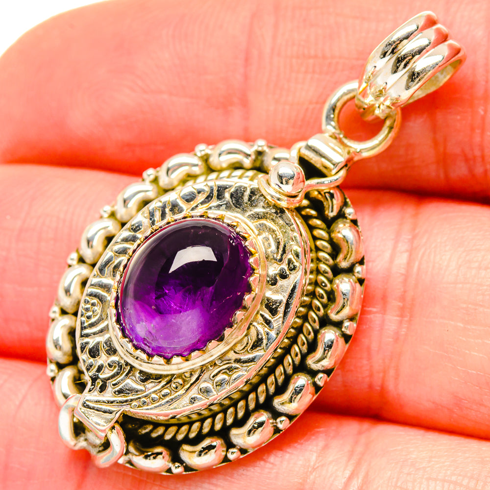Amethyst Pendants handcrafted by Anasilvercos - PD16804