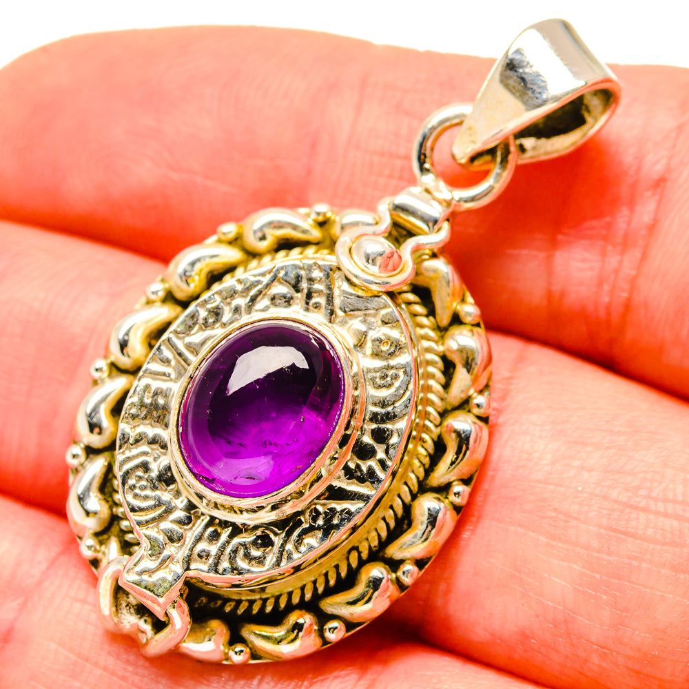 Amethyst Pendants handcrafted by Anasilvercos - PD16805