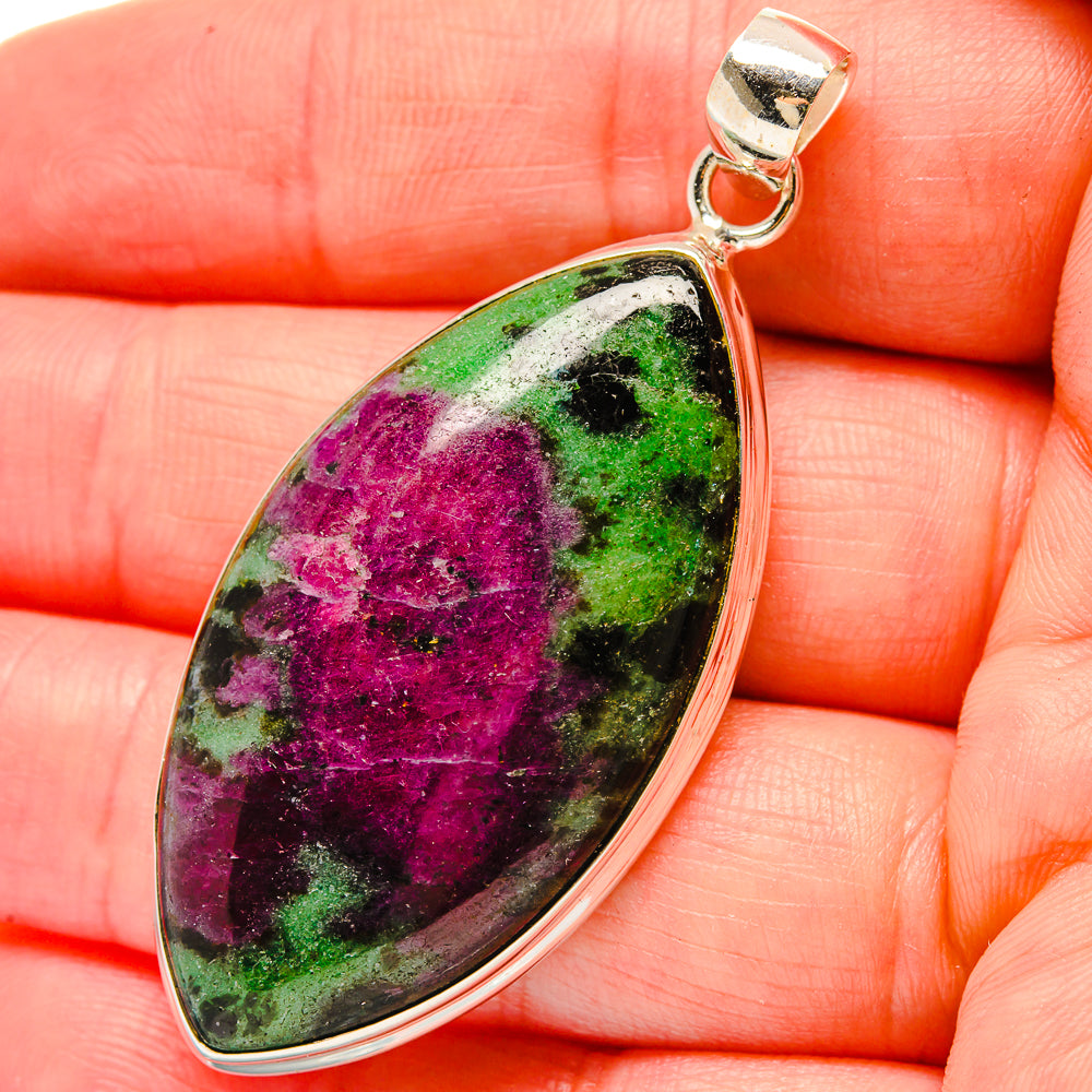 Ruby Zoisite Pendants handcrafted by Anasilvercos - PD16823