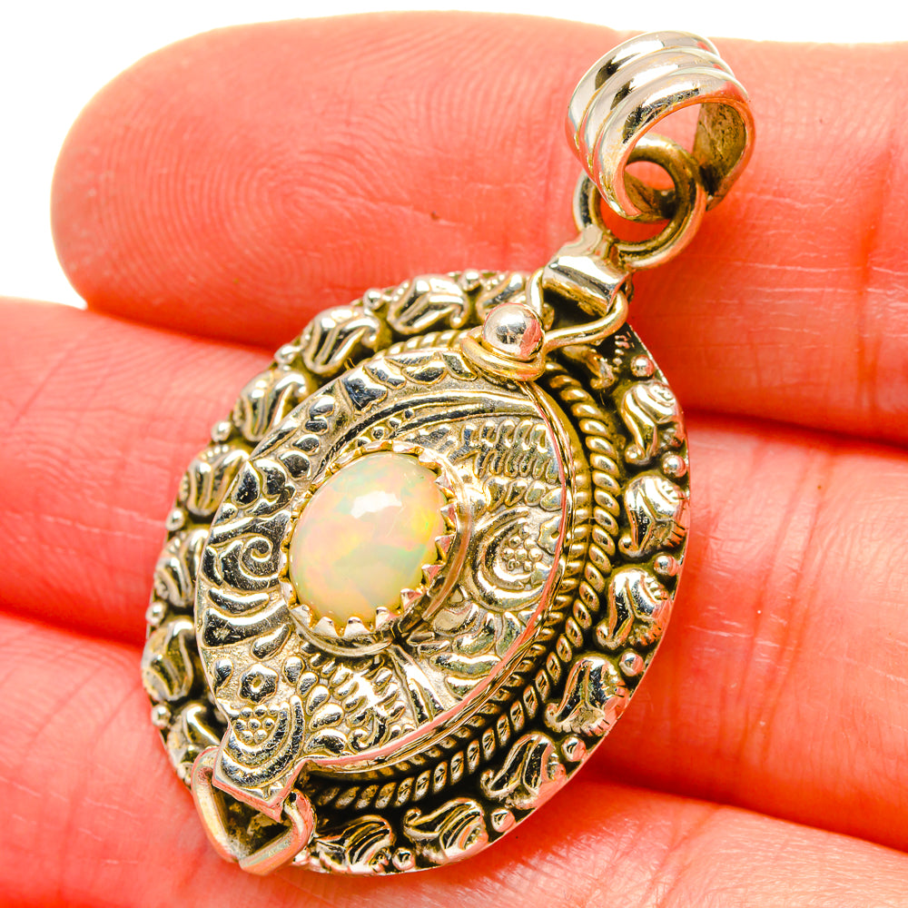 Ethiopian Opal Pendants handcrafted by Anasilvercos - PD16831