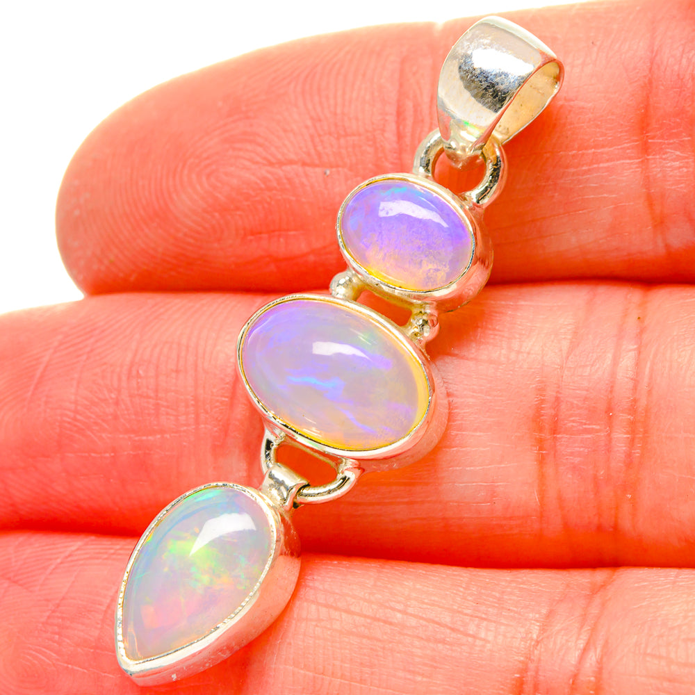 Ethiopian Opal Pendants handcrafted by Anasilvercos - PD16832