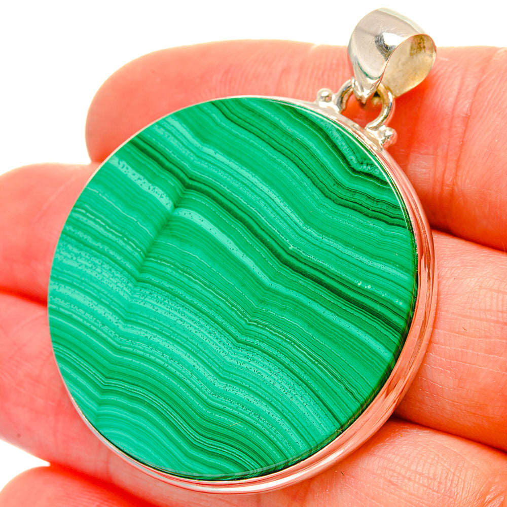 Malachite Pendants handcrafted by Anasilvercos - PD16856