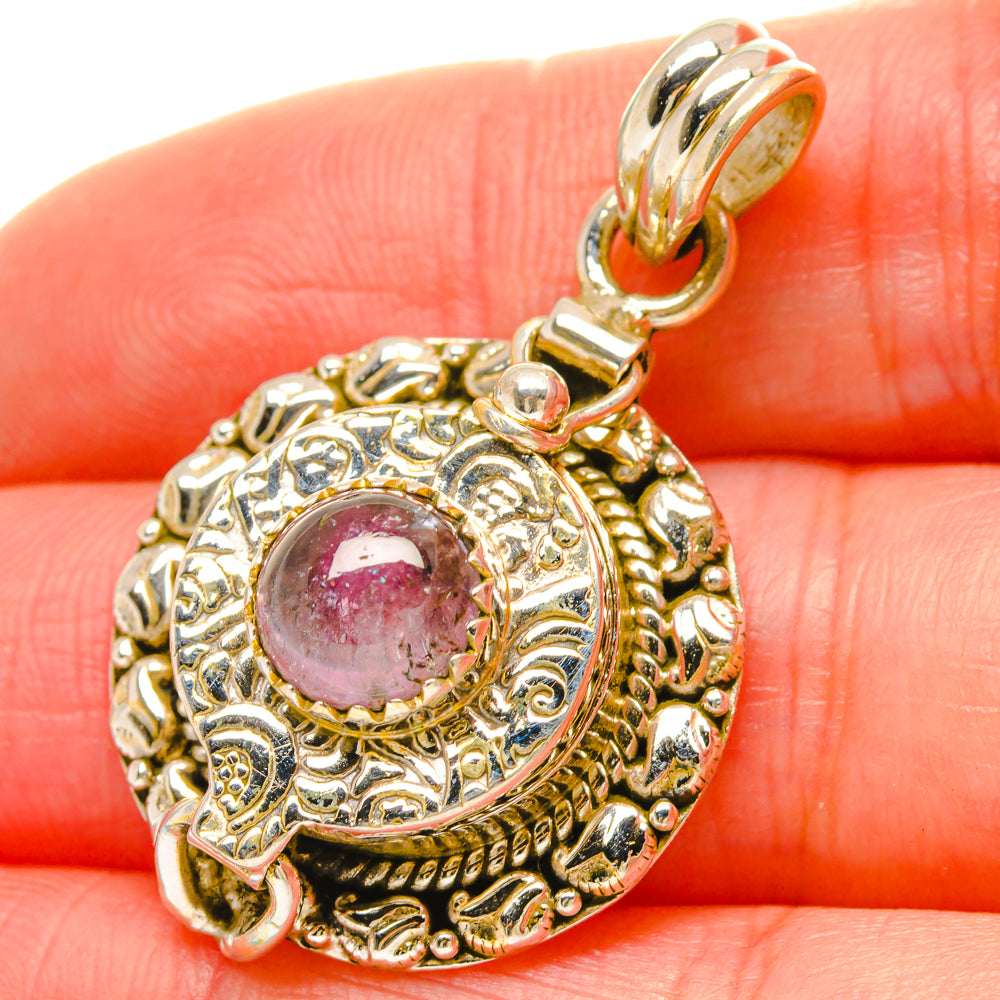 Pink Tourmaline Pendants handcrafted by Anasilvercos - PD16862