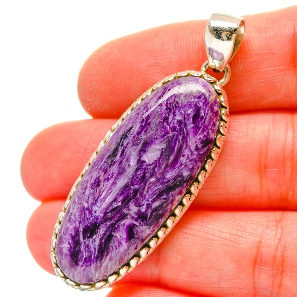 Charoite Pendants handcrafted by Anasilvercos - PD16867