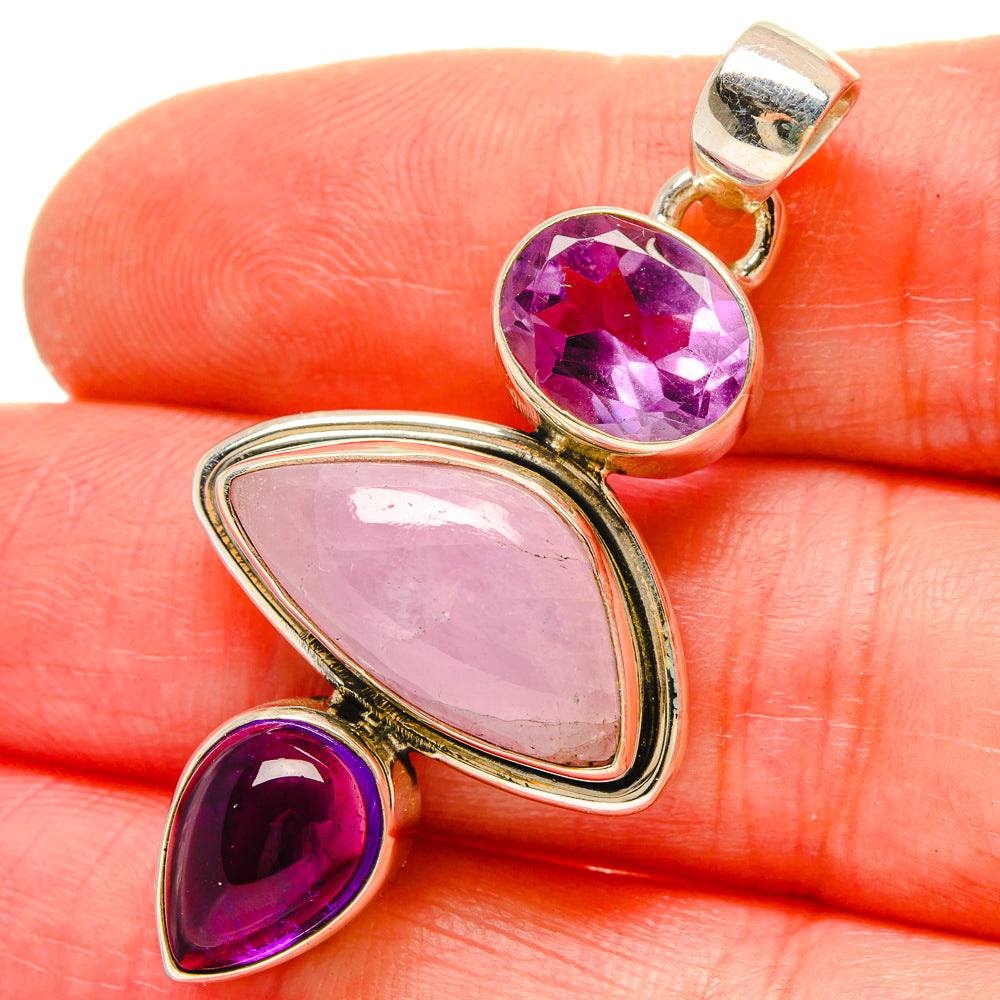 Kunzite Pendants handcrafted by Anasilvercos - PD16890