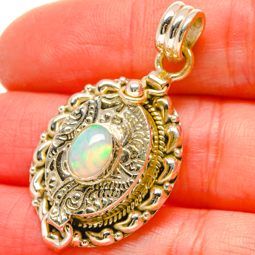 Ethiopian Opal Pendants handcrafted by Anasilvercos - PD16895