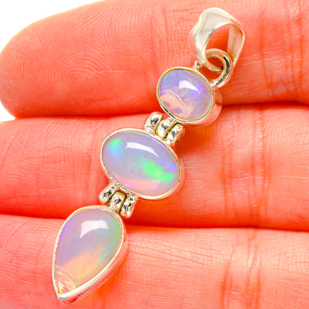 Ethiopian Opal Pendants handcrafted by Anasilvercos - PD16896