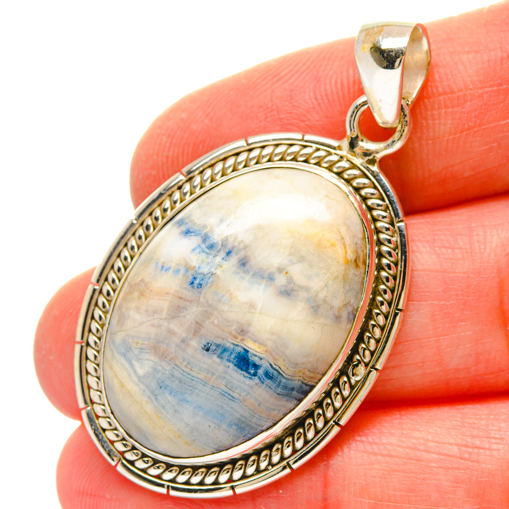 Blue Scheelite Pendants handcrafted by Anasilvercos - PD16900